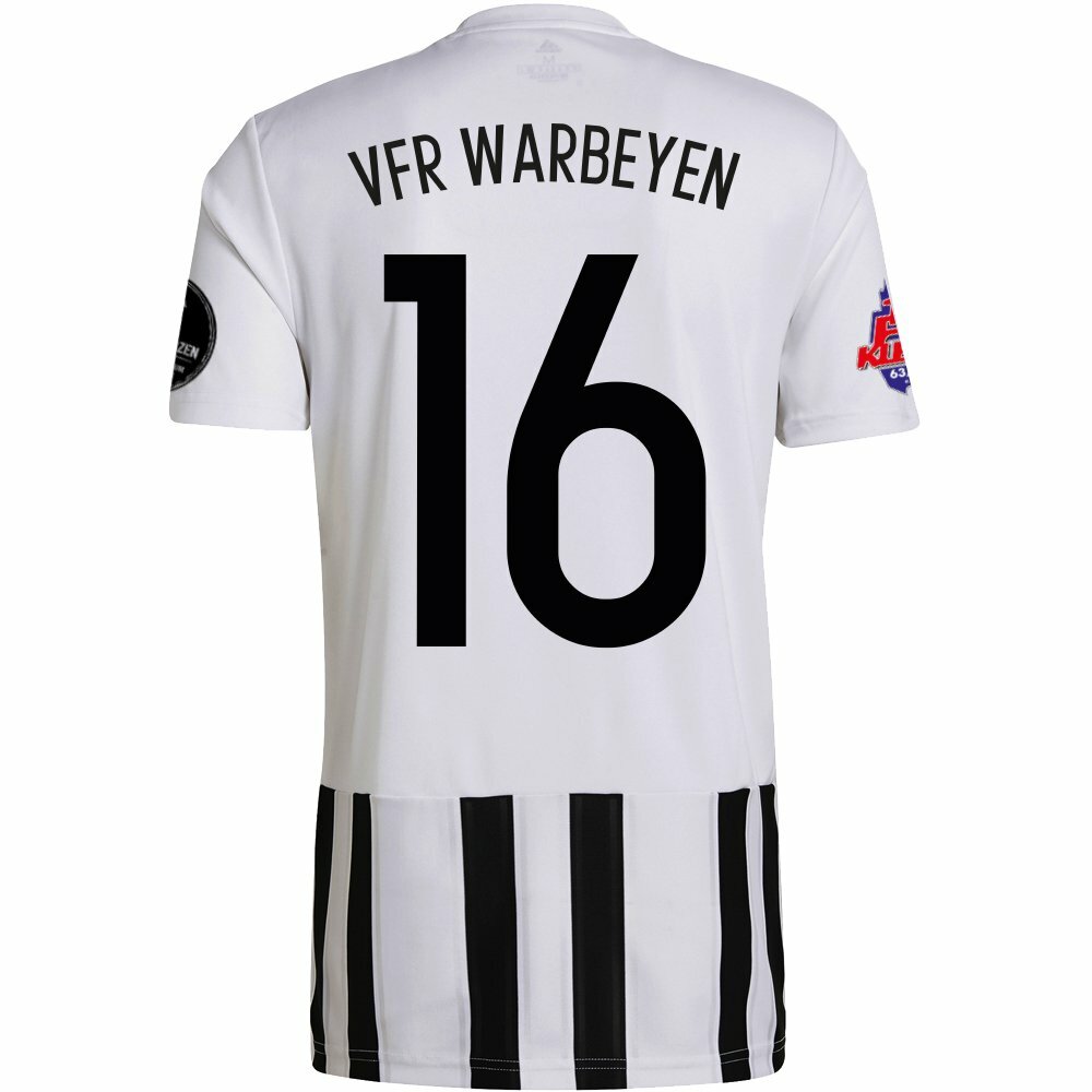 Adidas Kurzarm Trikot Striped 21 weiß-schwarz (Heim)