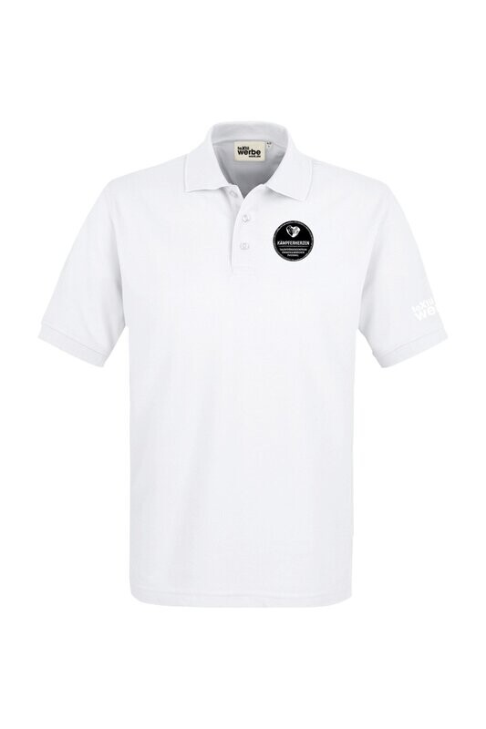 Polo Shirt Weiß Kämpferherzen