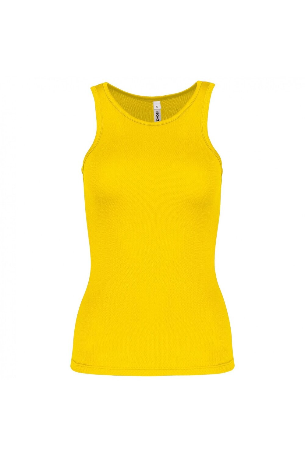 Damen Basic Sport Funktionsshirt ärmellos Yellow