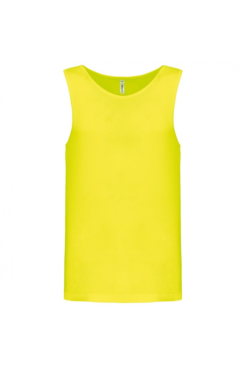 Herren Basic Sport Funktionsshirt ärmellos Fluorescent Yellow