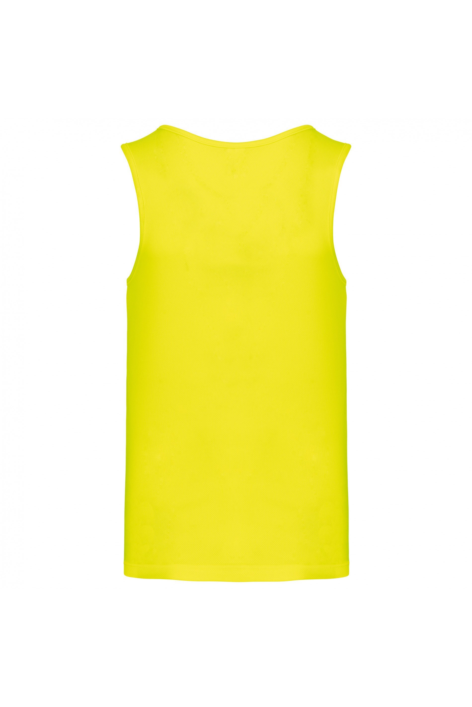 Herren Basic Sport Funktionsshirt ärmellos Fluorescent Yellow
