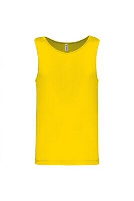 Herren Basic Sport Funktionsshirt ärmellos  Yellow
