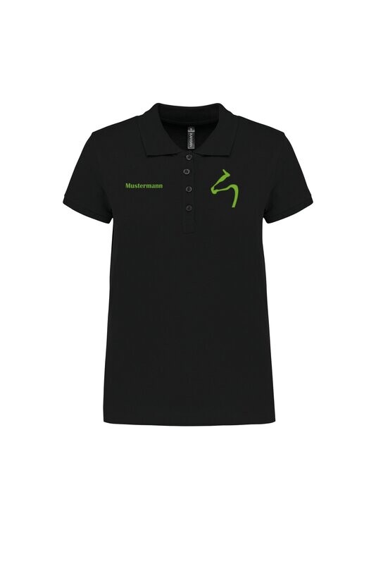 Freizeit Poloshirt Black Damen