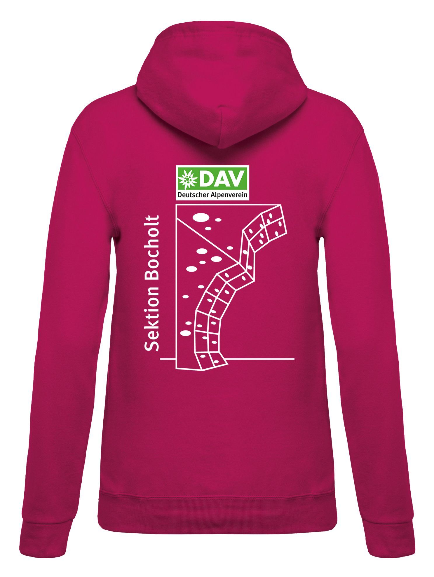 DAV Kapuzensweatshirt  Damen fuchsia