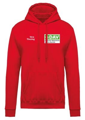 DAV Kapuzensweatshirt rot