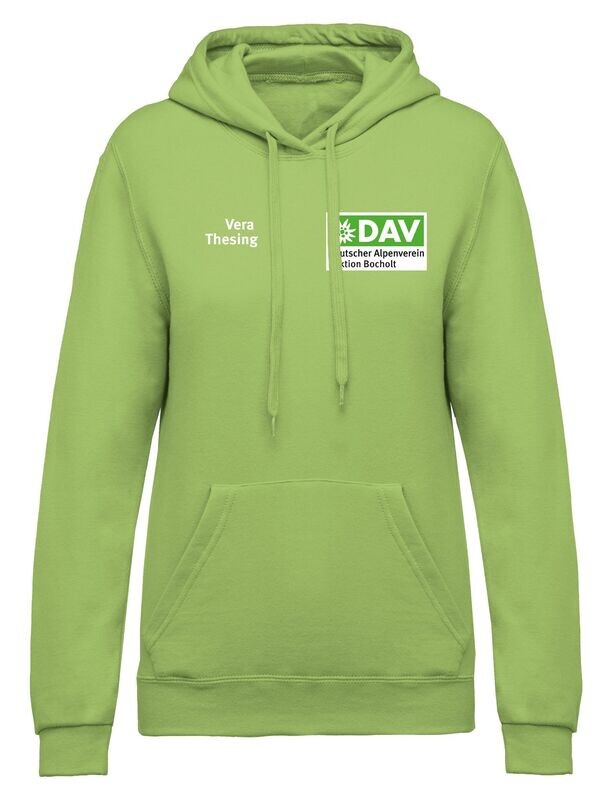 DAV Kapuzensweatshirt Damen lime