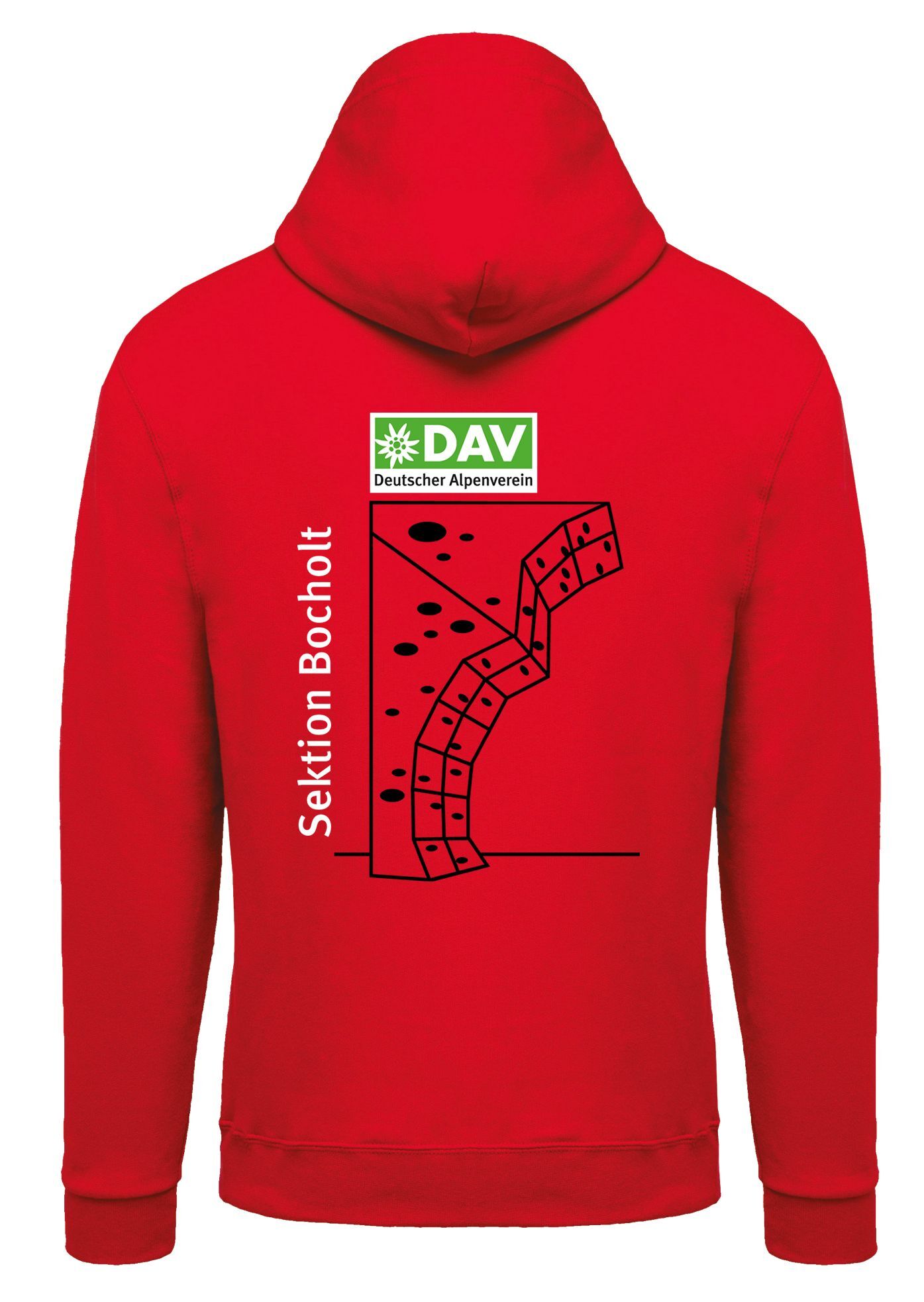 DAV Kapuzensweatshirt rot