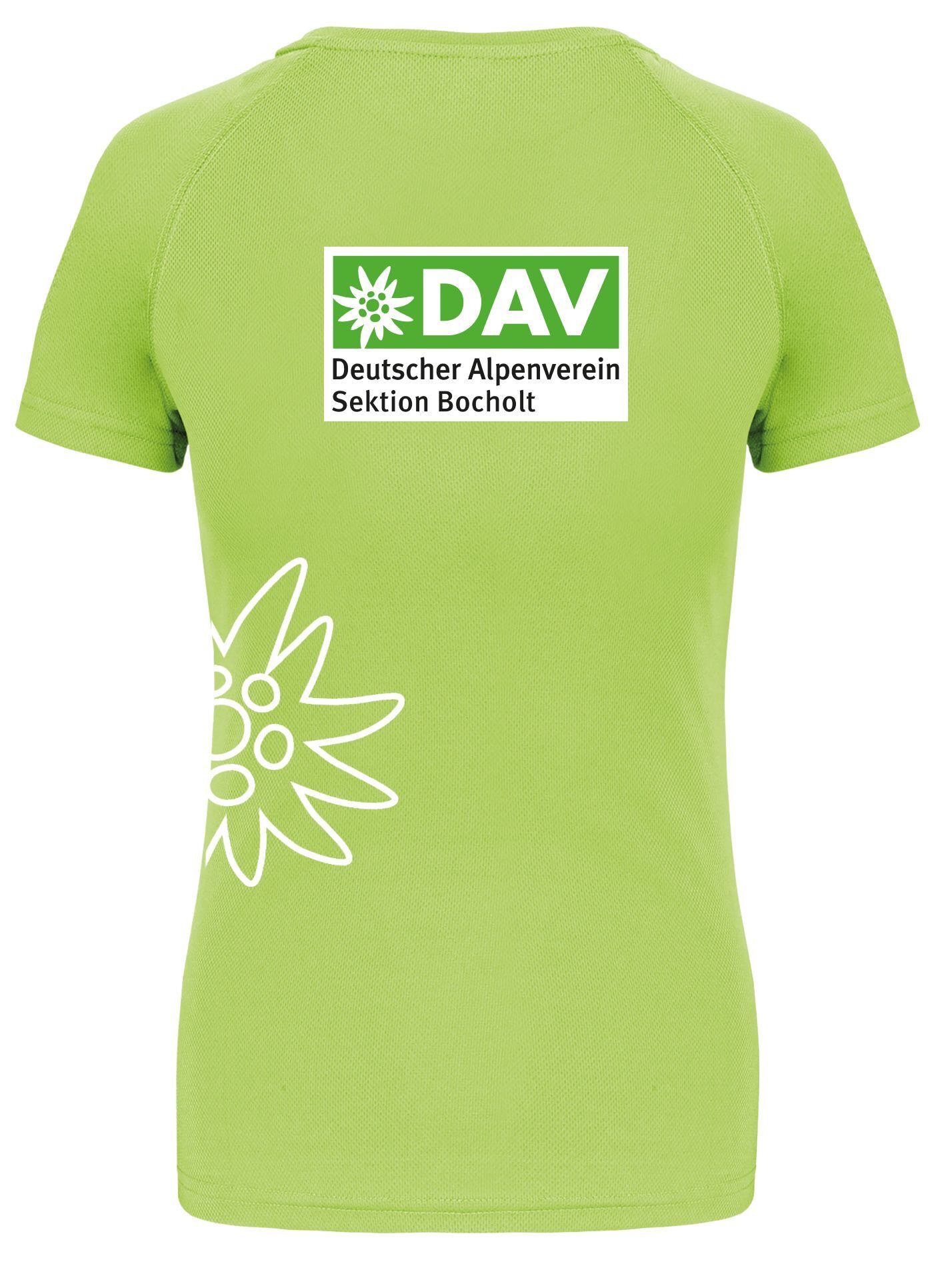 DAV Sportshirt lime Damen