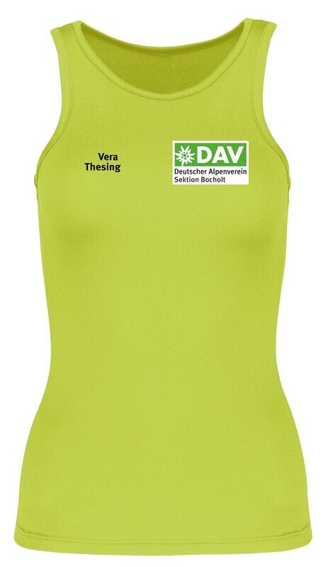 DAV Tanktop lime Damen