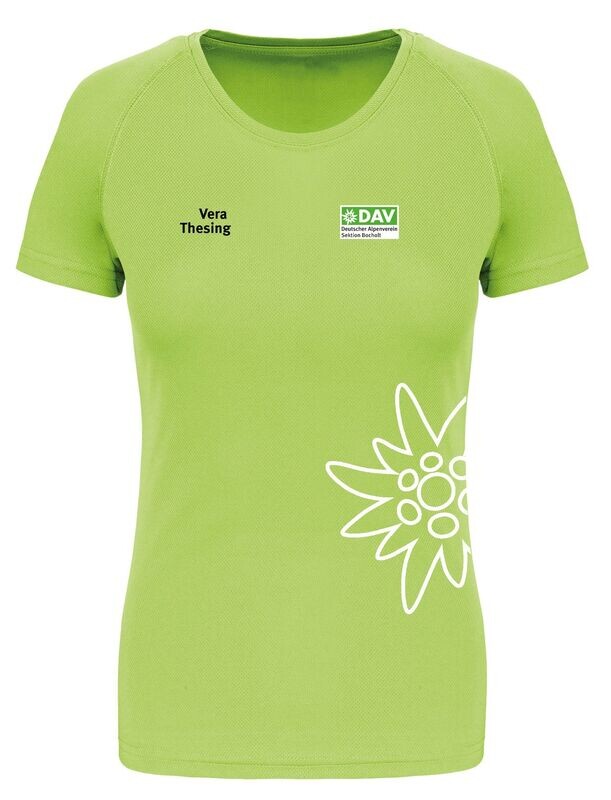 DAV Sportshirt lime Damen