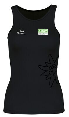 DAV Tanktop schwarz Damen