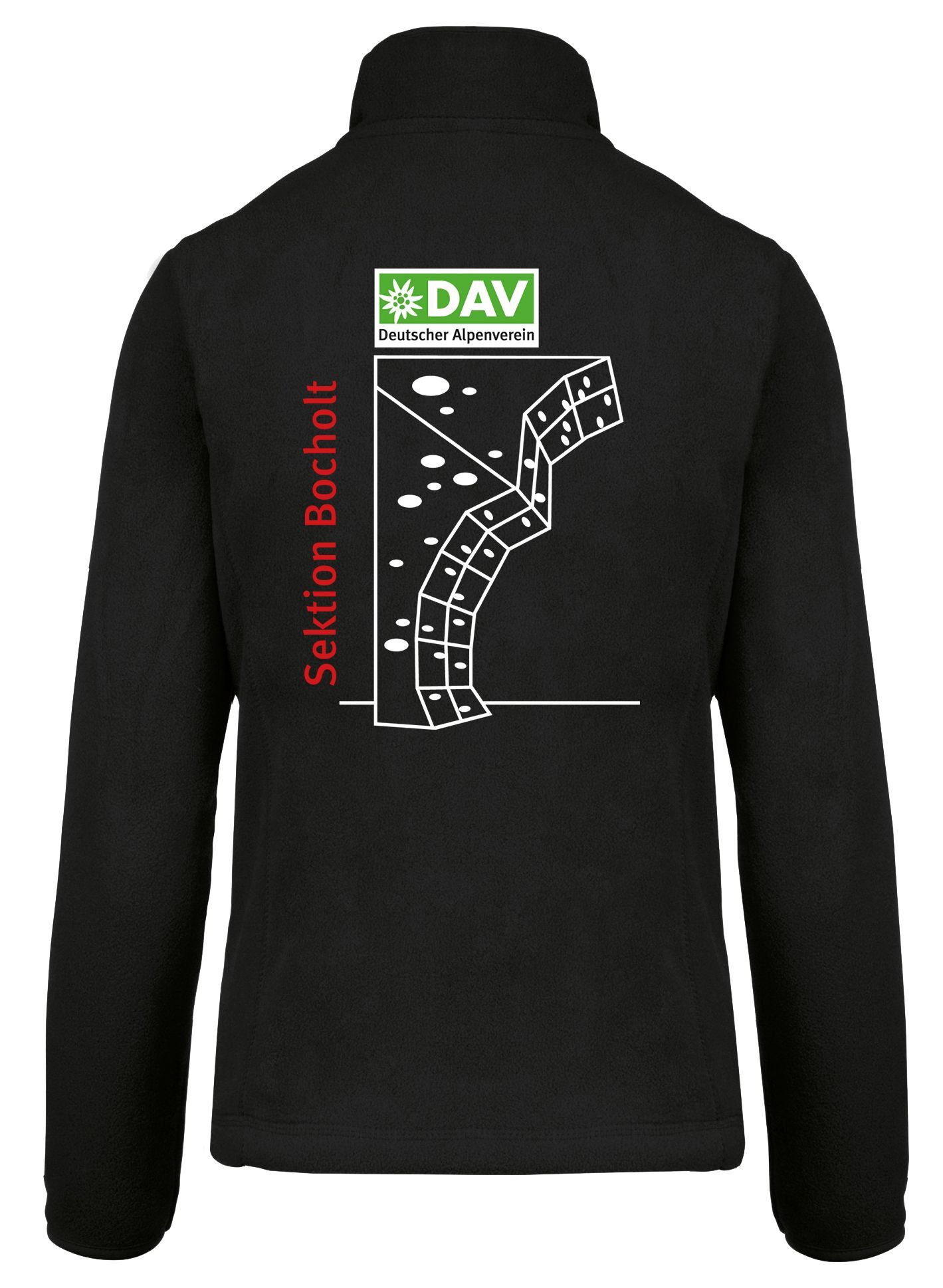 DAV Mikrofleece-Jacke schwarz Damen
