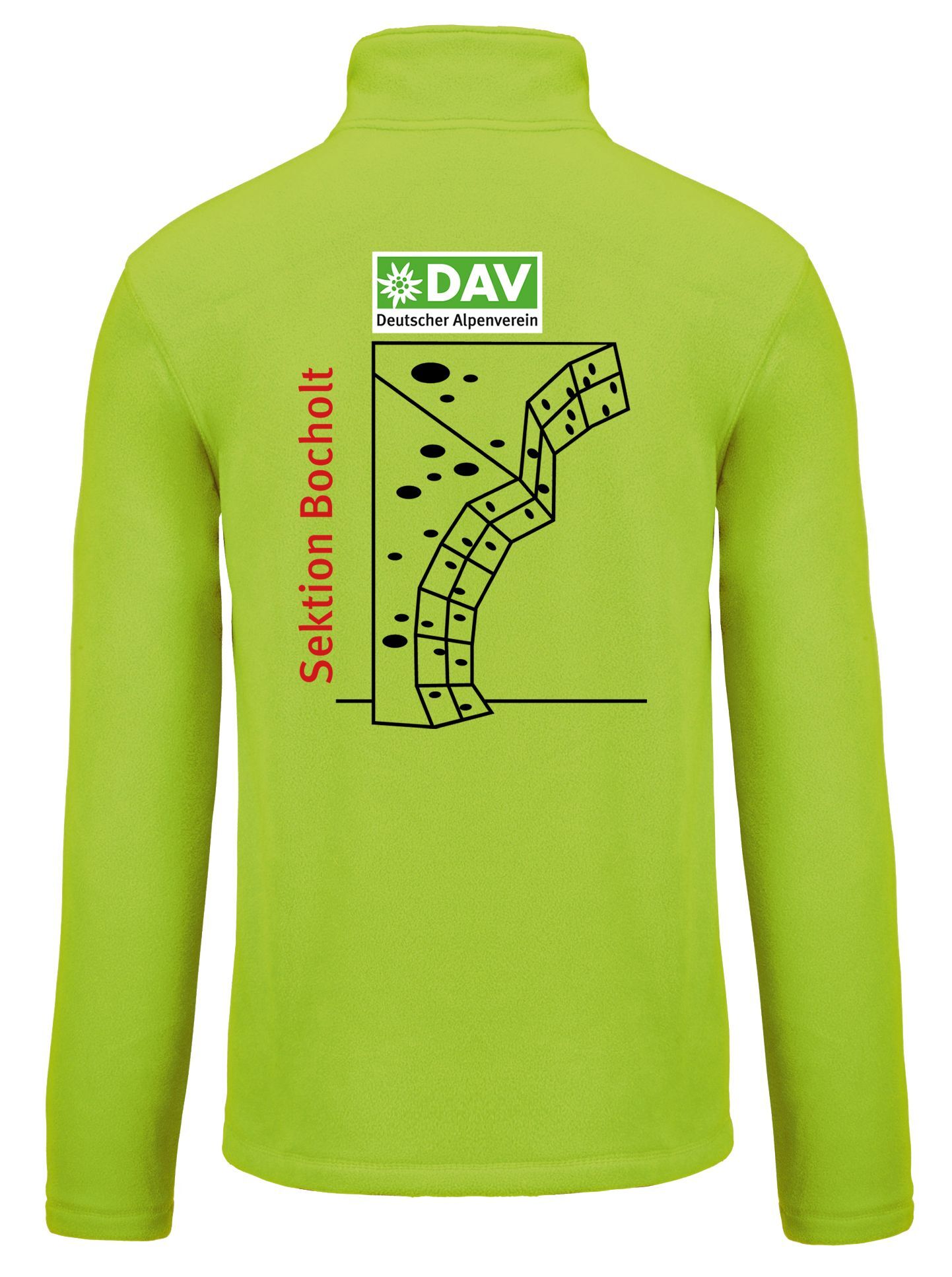 DAV Mikrofleece-Jacke lime Damen