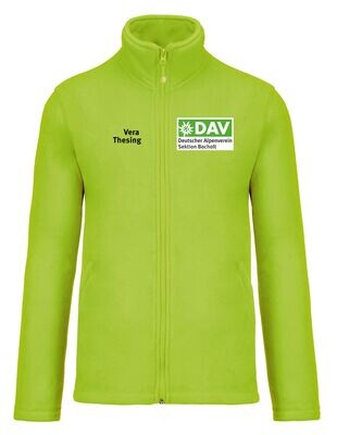 DAV Mikrofleece-Jacke lime