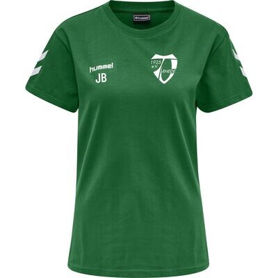 Hummel Baumwoll T-Shirts für Damen grün