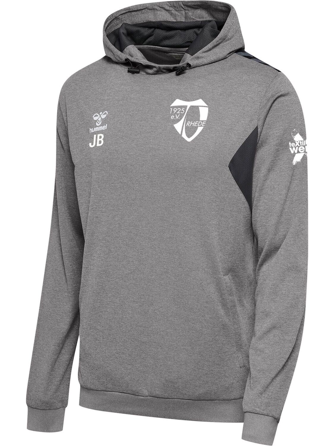 Hummel Authentic 24 Poly Hoodie grau