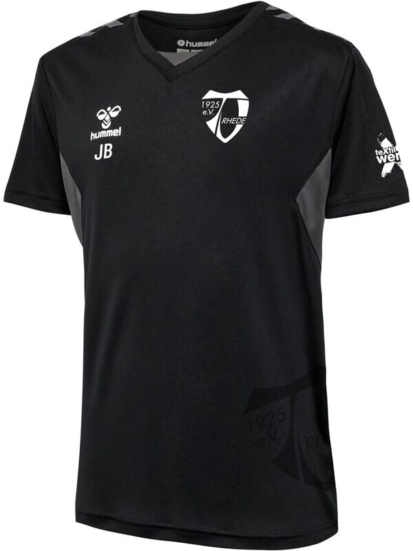 Hummel Authentic 24 PL Jersey Kids S/S black Hummel Authentic 24 PL Jersey Kids S/S black