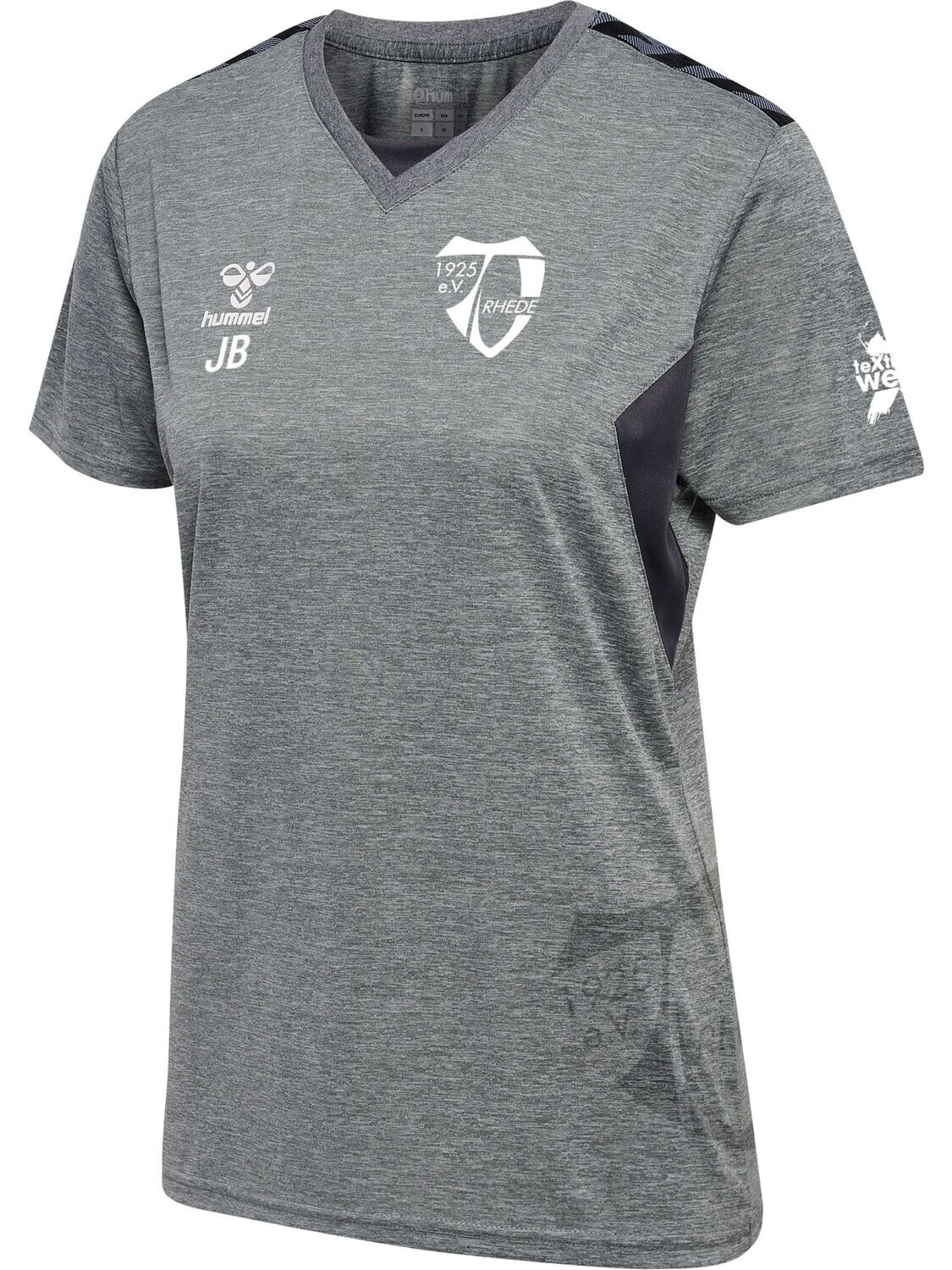 Hummel Authentic 24 PL Jersey Ladys S/S grey