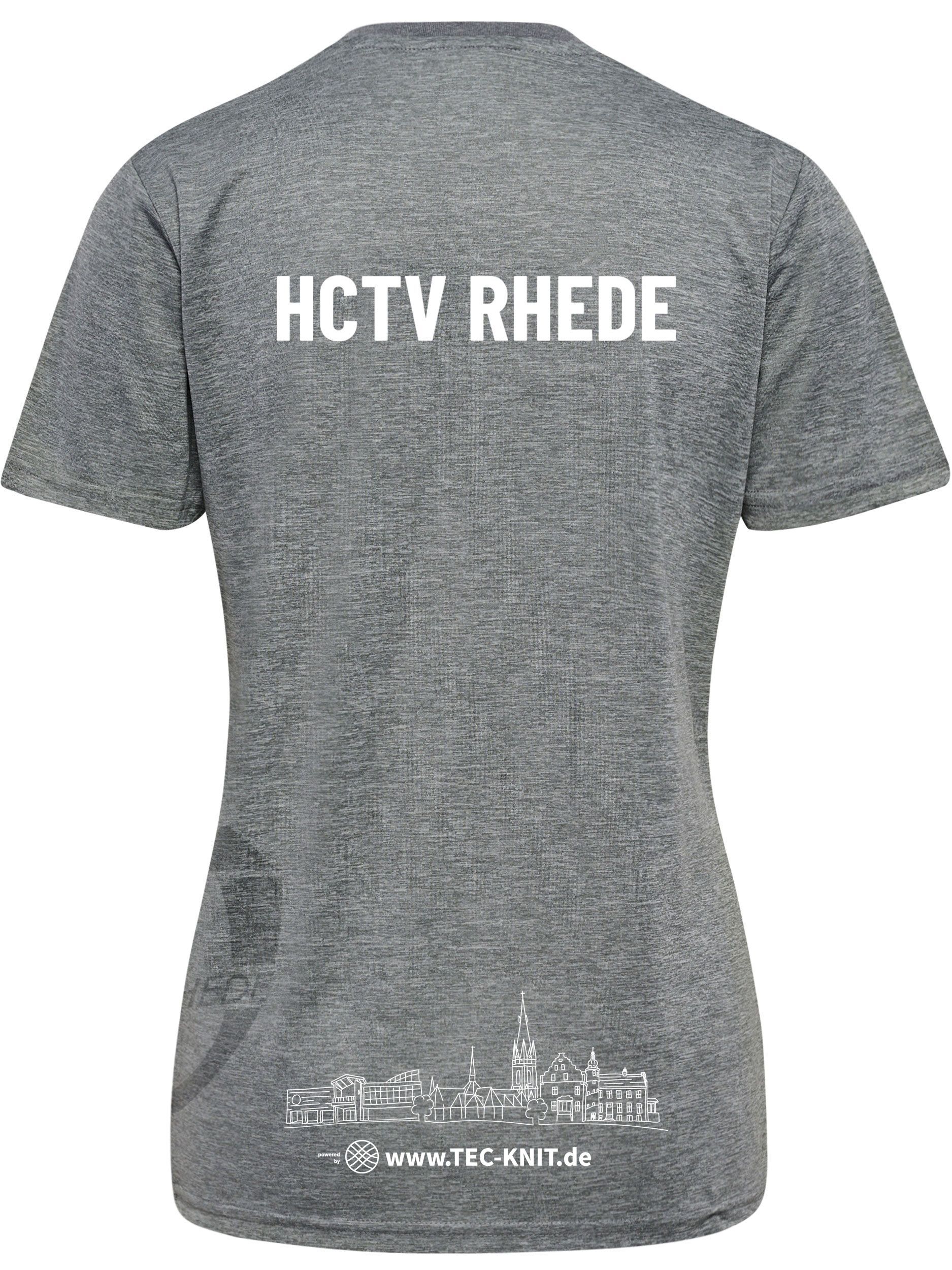 Hummel Authentic 24 PL Jersey Ladys S/S grey