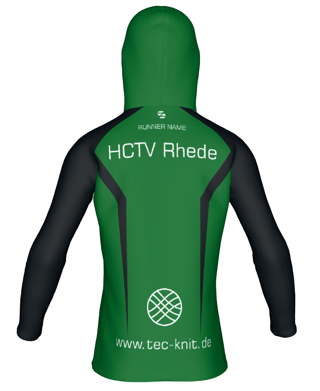 Hoodie Zipper Herren grün