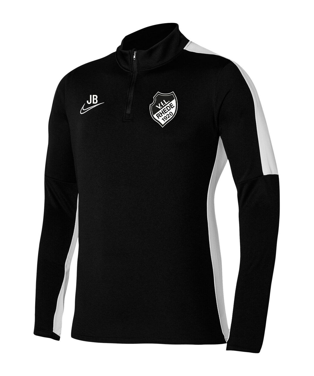 NIKE Academy 23 Zip Top Schwarz