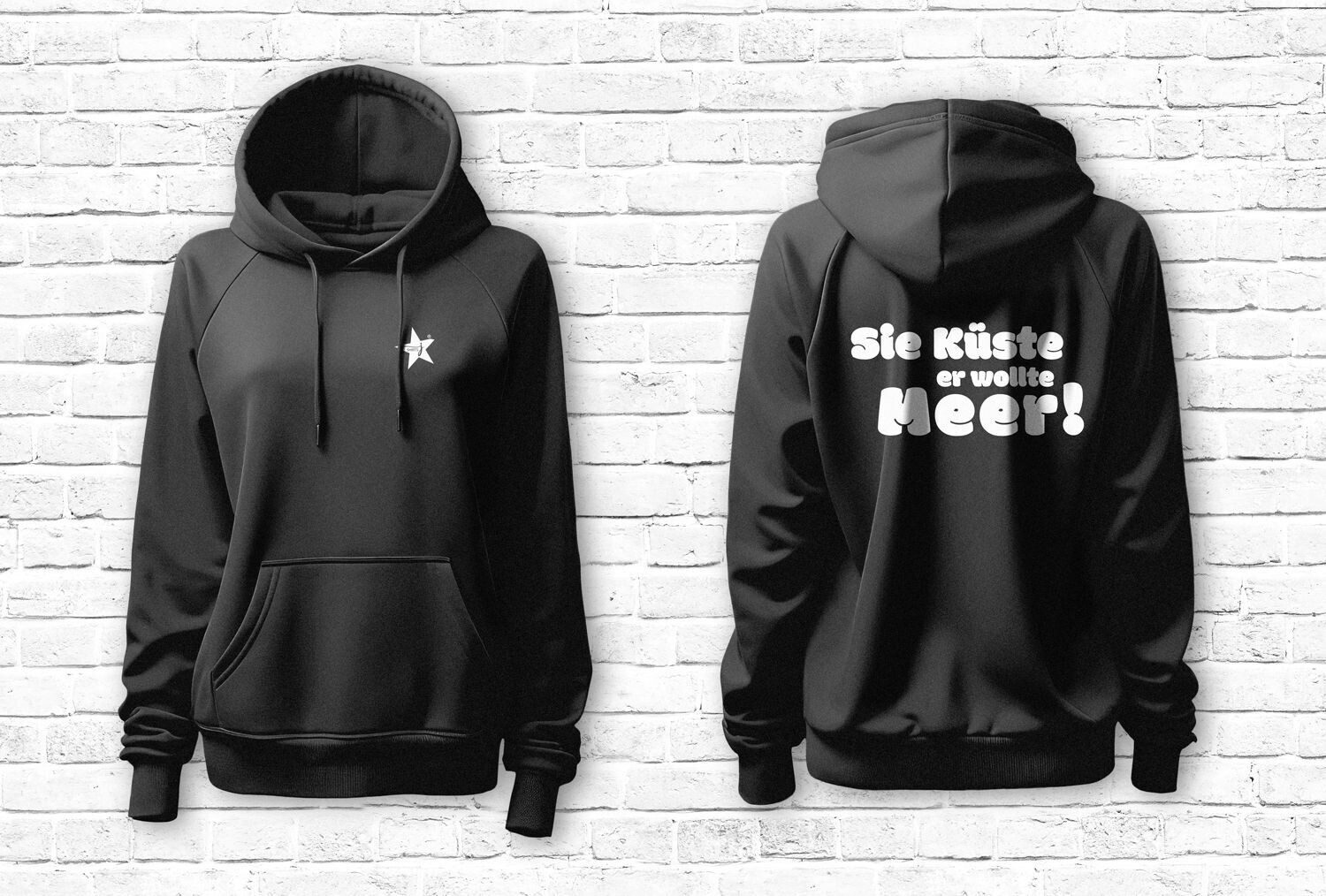 "Küste" Hoodie Damen