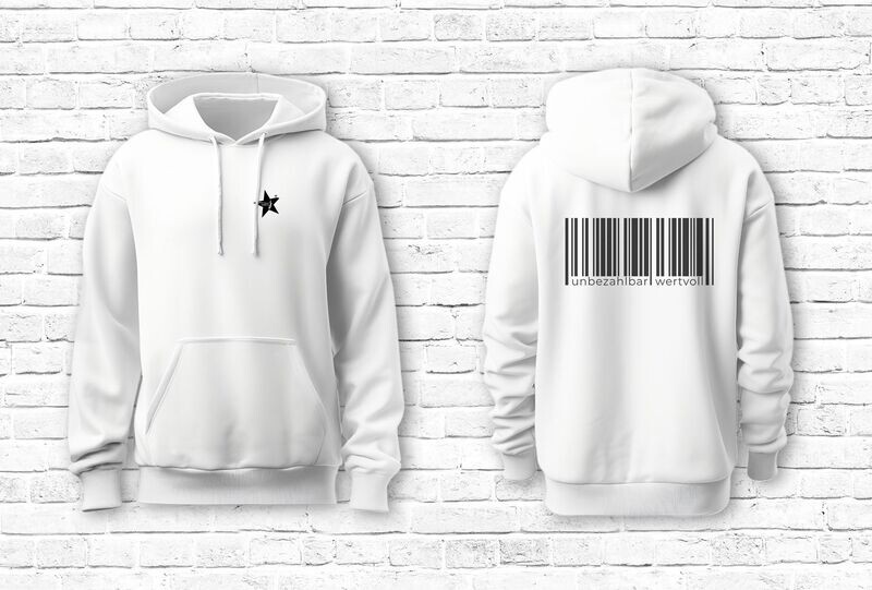 "EAN" Hoodie white Damen