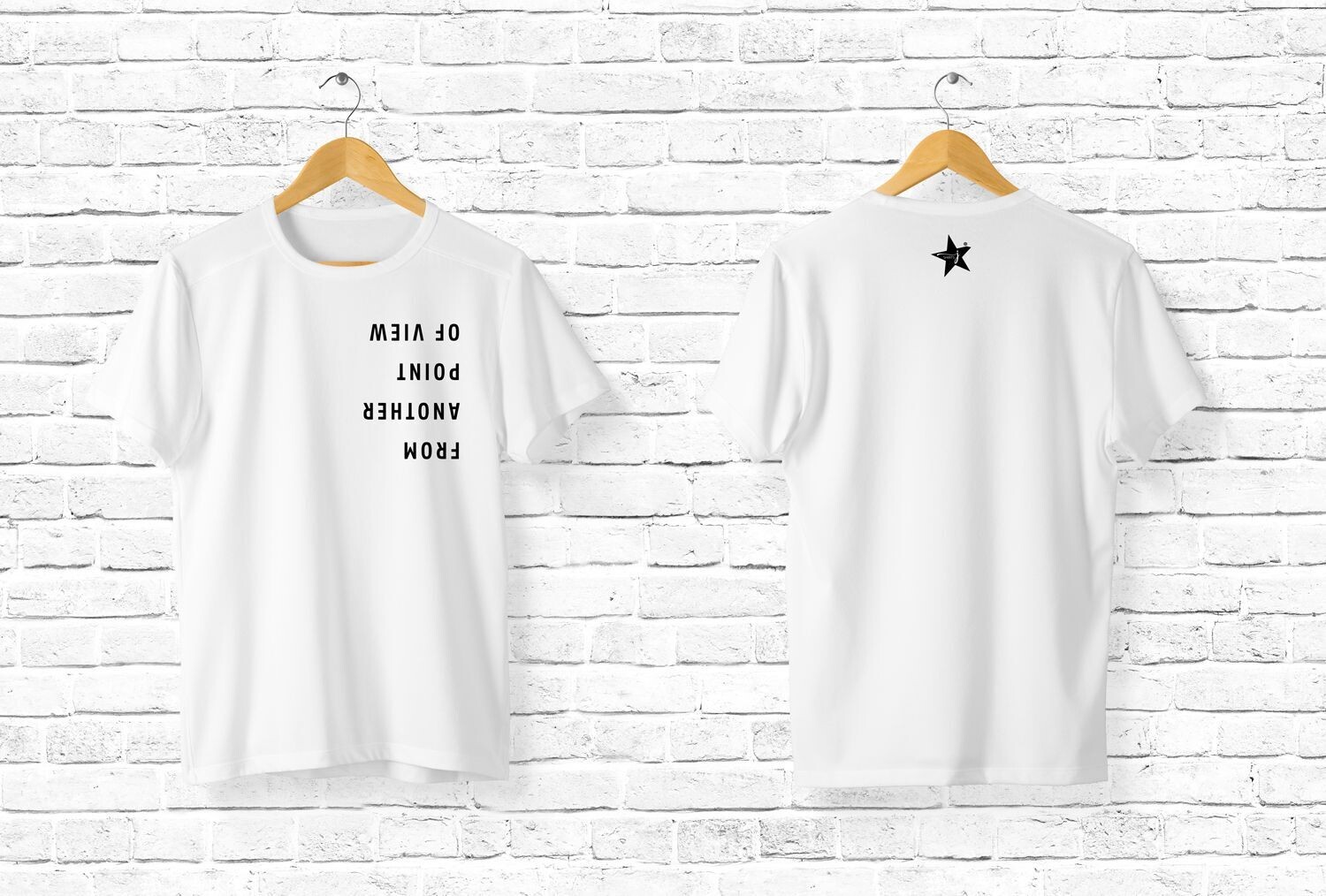 "From another point of view" T-Shirt white Männer