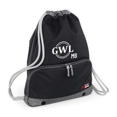 GWL Sport-Rucksack mit Kordelzug - schwarz