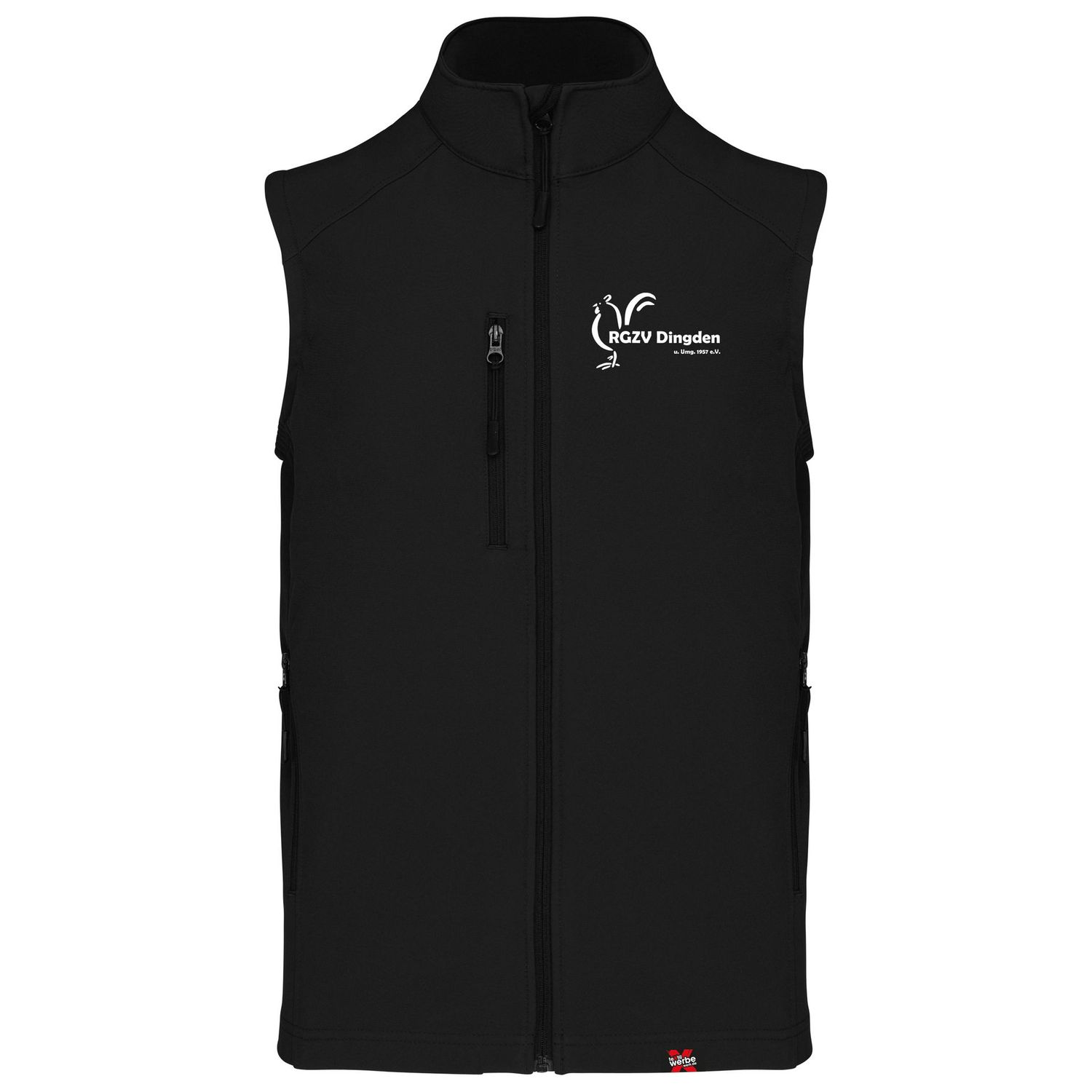 RGZV Softshell Weste  - Schwarz