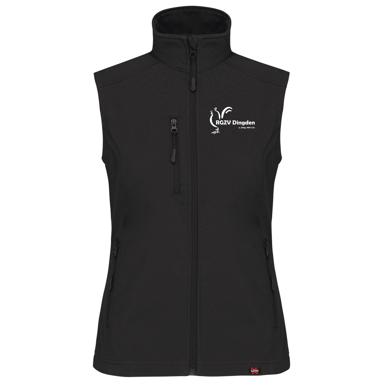 RGZV Damen Softshell Weste  - Schwarz