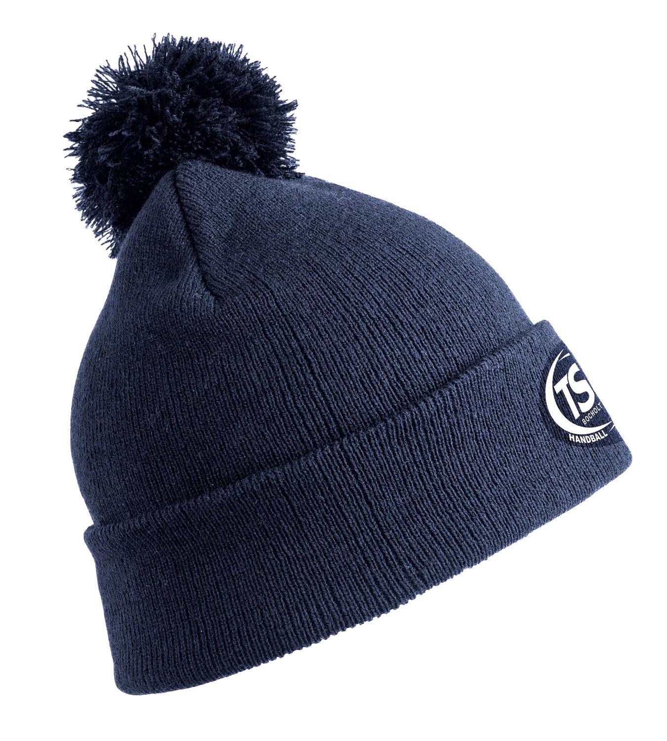 TSV Strick Beanie   - navy mit gesticktem Logo