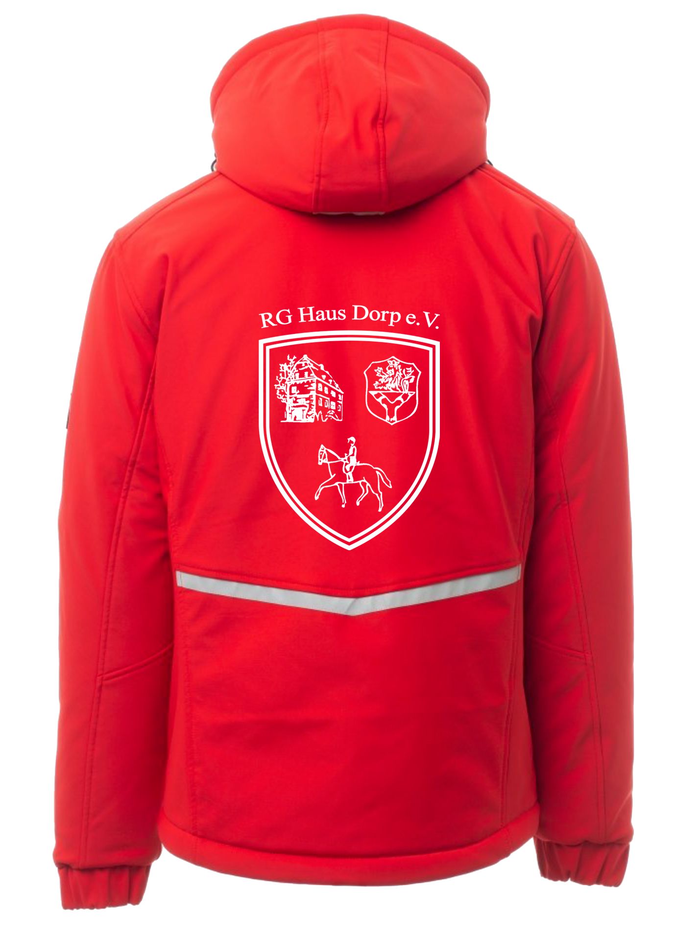 RG Haus Dorp - Vereins Winter Softshelljacke Unisex Rot