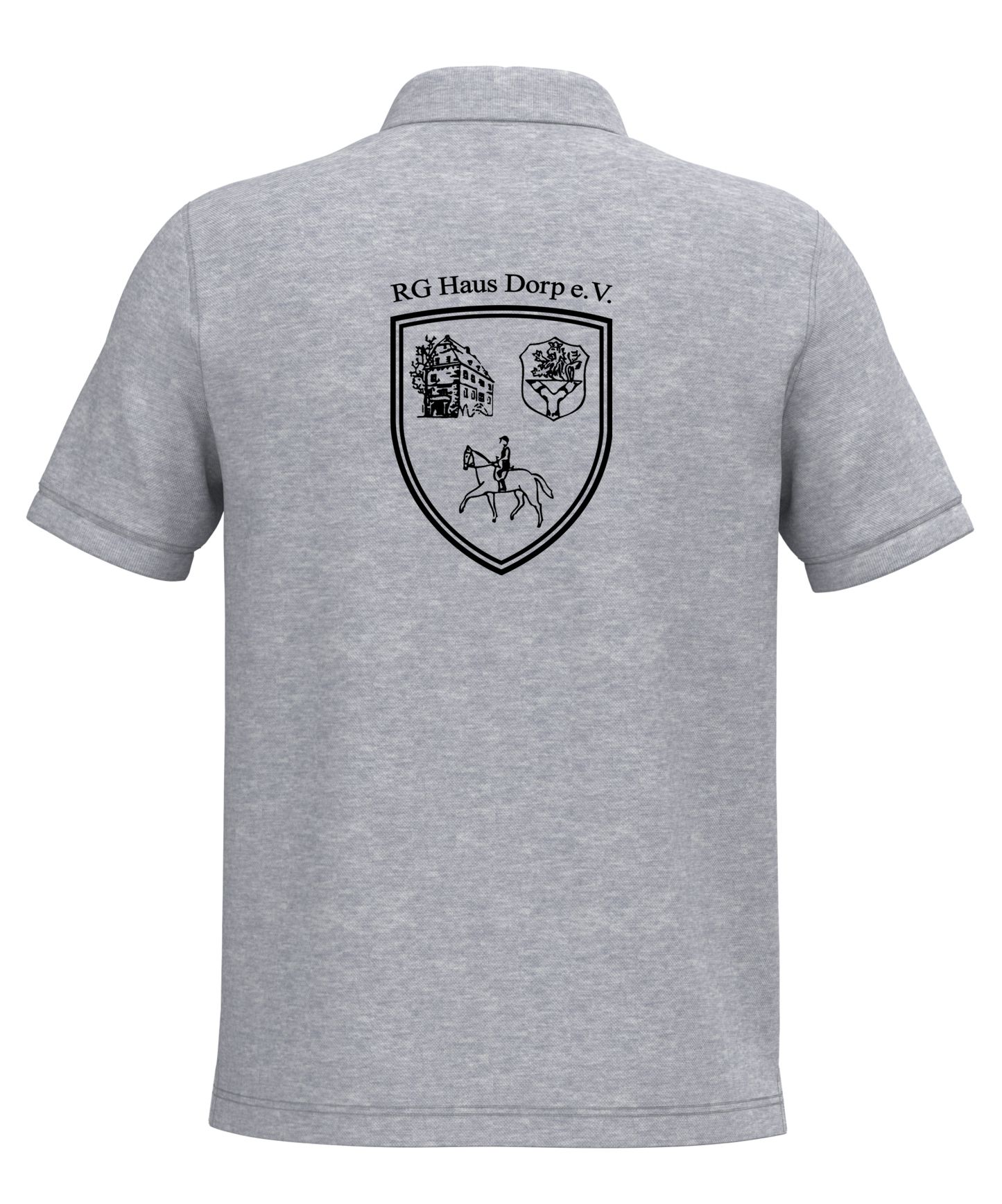 RG Haus Dorp - Vereins Herren Poloshirt - graumeliert