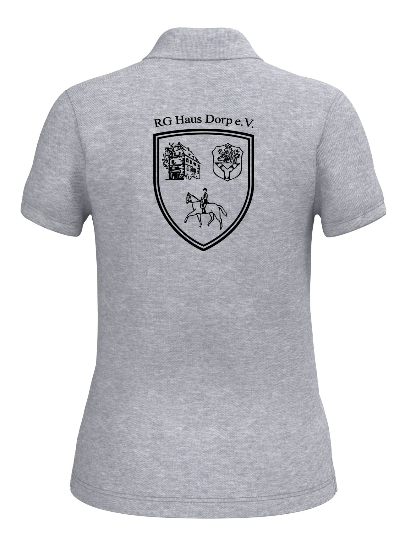 RG Haus Dorp - Vereins Damen Poloshirt - graumeliert