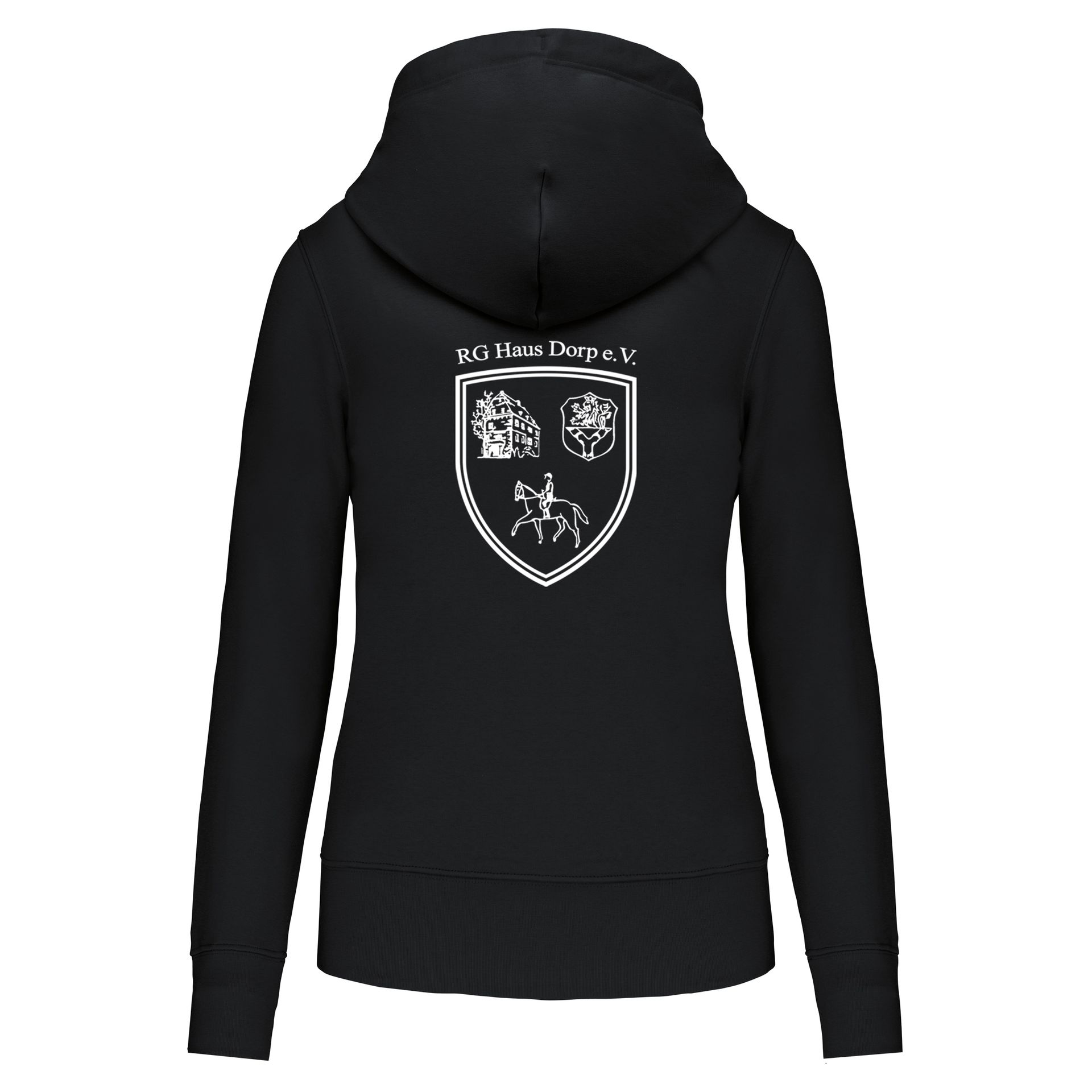 RG Haus Dorp - Vereins Damen Kapuzensweatshirt - black