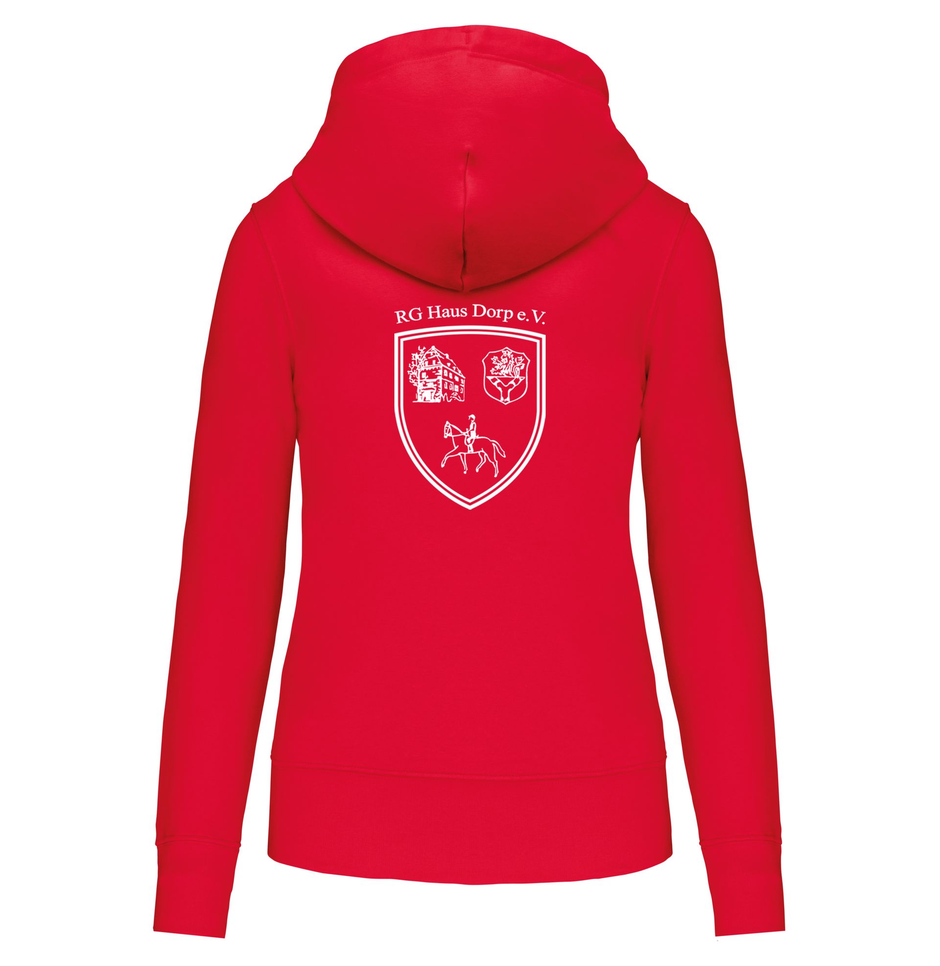 RG Haus Dorp - Vereins Damen Kapuzensweatshirt - rot
