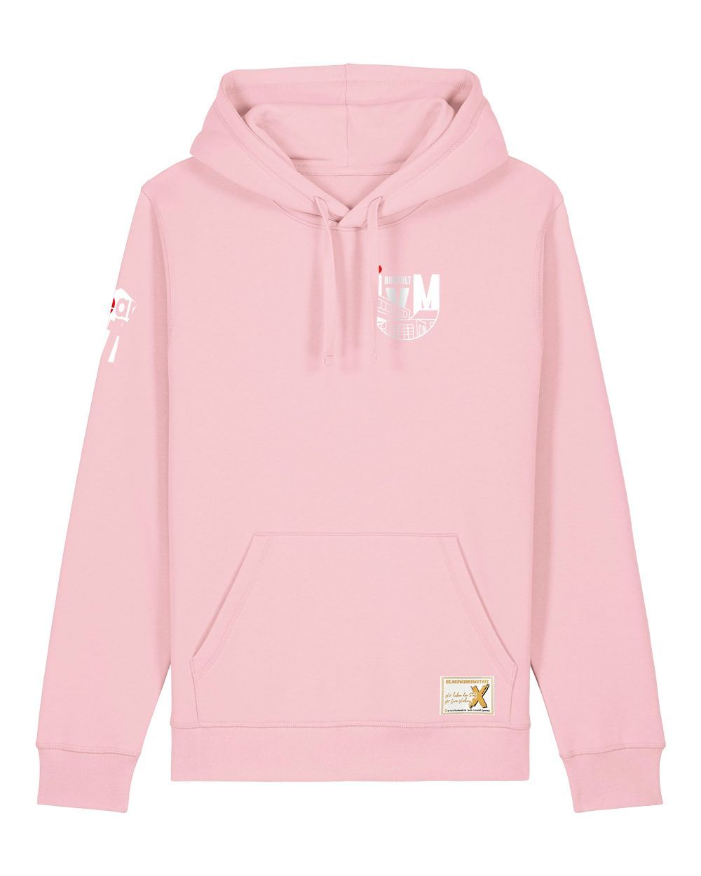 IvM unisex Hoodie - Drum 2.0 - Cotton Pink