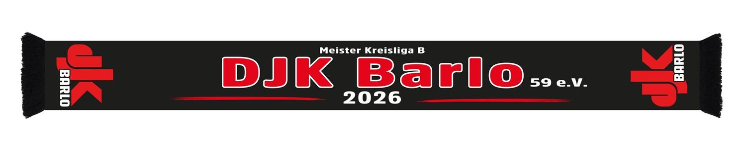 DJK Barlo - Club Schal 2026 rot/schwarz