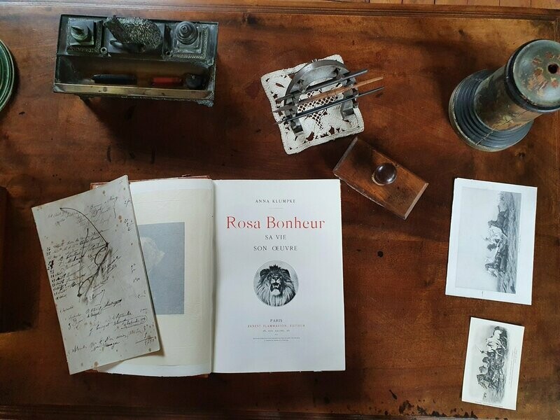 LIVRE -  BIOGRAPHIE - "ROSA BONHEUR, SA VIE, SON ŒUVRE" par Anna Klumpke - facsimilé beau livre