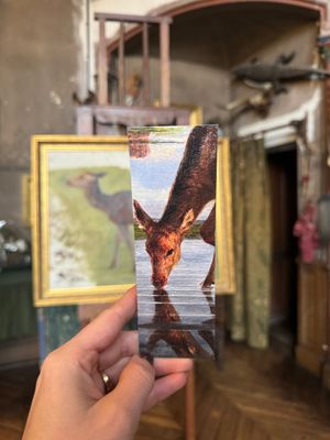 MARQUE PAGE - ROSA BONHEUR - CERF SUR LE LONGS ROCHERS MARQUE PAGE - ROSA BONHEUR - CERF SUR LE LONGS ROCHERS