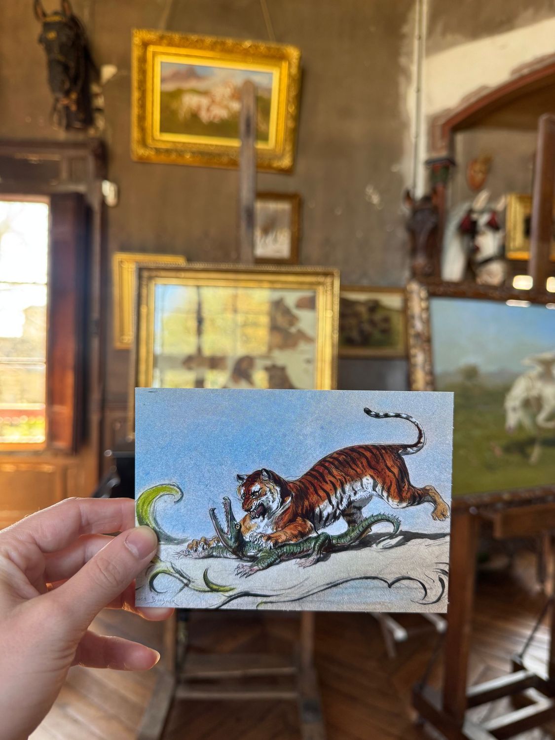 CARTE POSTALE - ROSA BONHEUR - TIGRE