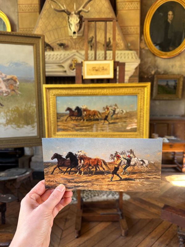 CARTE POSTALE - ROSA BONHEUR - Etude Foulaison - panoramique