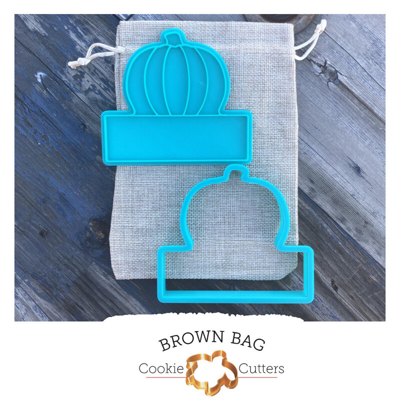 Pumpkin with Name and Indent Stamp