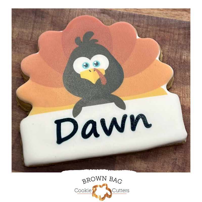 Turkey with Name Frame