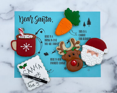 The Cookie Class: Cookies For Santa Placemats Digital Download