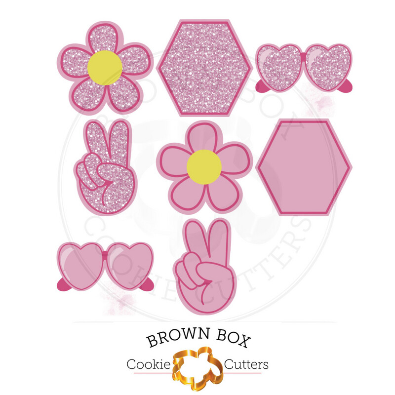 Glitter Party Print Box Files