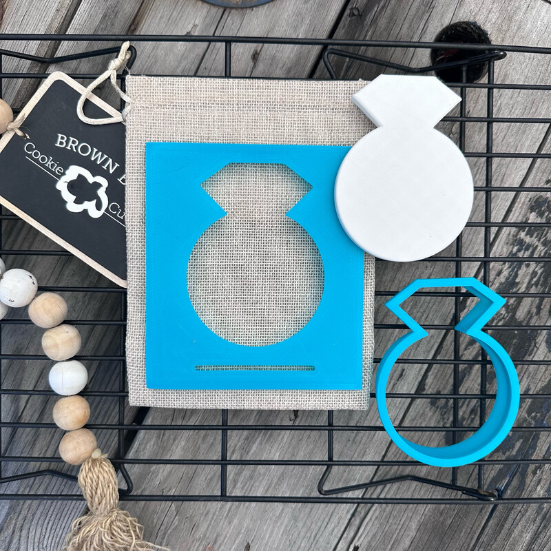 Wedding Ring Jiggy Cookie Cutter Set