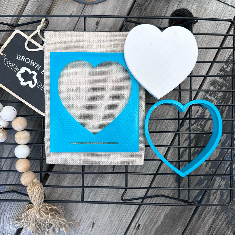 Wedding Heart Jiggy Cookie Cutter Set