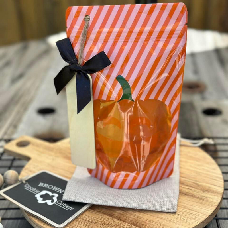 Yard Sale - Pumpkin Bags With Wood Tags